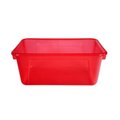 School Smart School Smart 2005883 12 x 8 x 5 in. Translucent Cubby Bin; Candy Red - Small 2005883